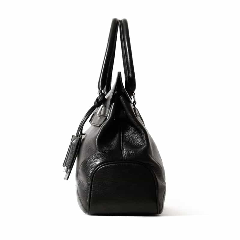 PELLE MORBIDA PELLE MORBIDA＜ペッレ モルビダ＞バーニーズ　ニューヨーク限定 レザーボストンバッグ BLACK