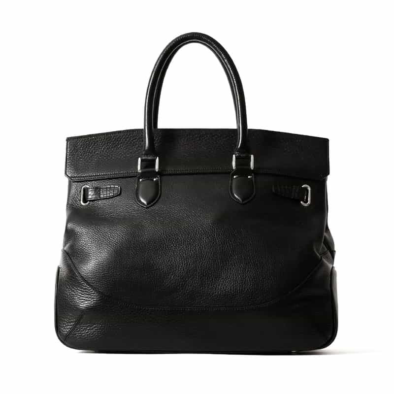 PELLE MORBIDA PELLE MORBIDA＜ペッレ モルビダ＞バーニーズ　ニューヨーク限定 レザーボストンバッグ BLACK