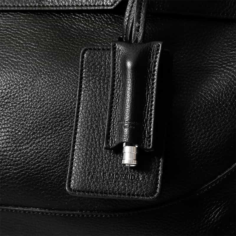 PELLE MORBIDA PELLE MORBIDA＜ペッレ モルビダ＞バーニーズ　ニューヨーク限定 レザーボストンバッグ BLACK