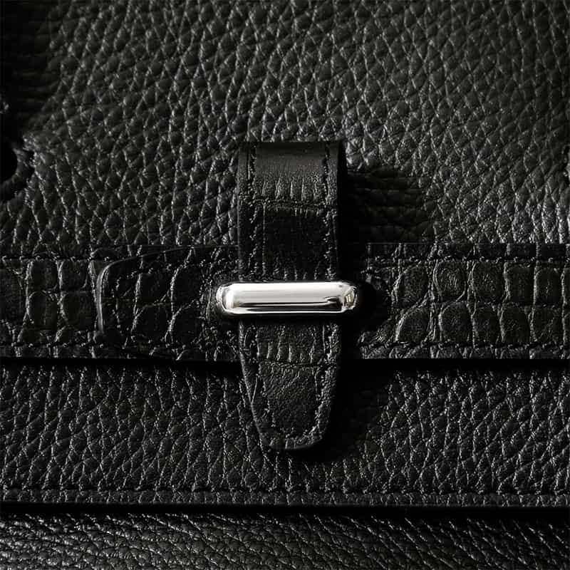 PELLE MORBIDA PELLE MORBIDA＜ペッレ モルビダ＞バーニーズ　ニューヨーク限定 レザーボストンバッグ BLACK