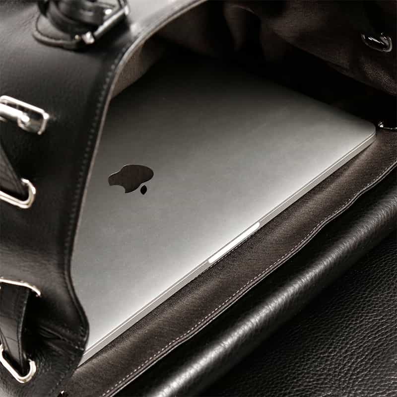 PELLE MORBIDA PELLE MORBIDA＜ペッレ モルビダ＞バーニーズ　ニューヨーク限定 レザーボストンバッグ BLACK