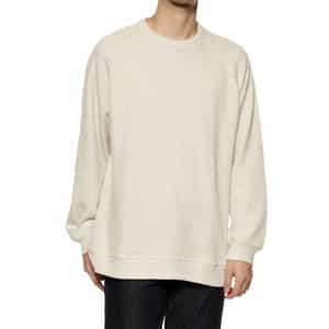 ローゲージ鹿の子素材クルーネックプルオーバー