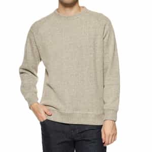 ローゲージ鹿の子素材クルーネックプルオーバー