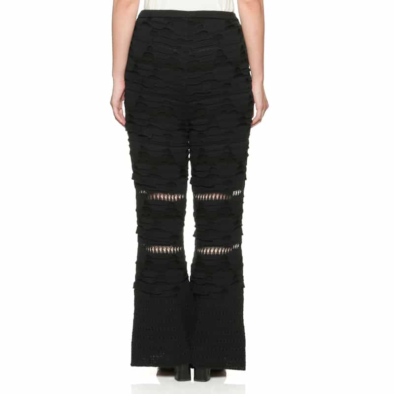 BARNEYS NEW YORK ウォッシャブル ニットパンツ BLACK