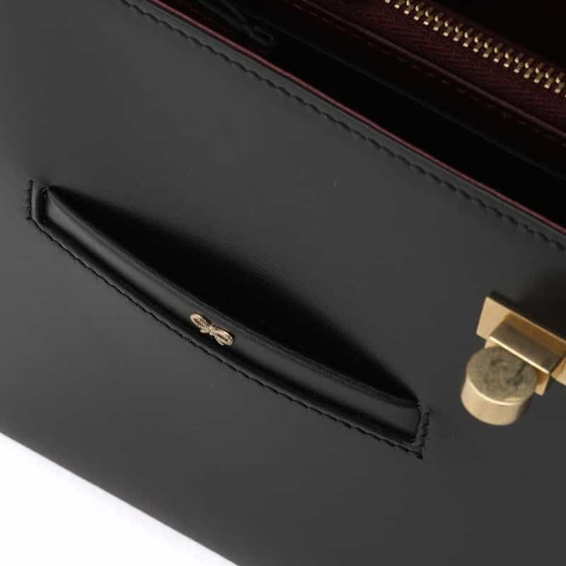 ANYA HINDMARCH ANYA HINDMARCH＜アニヤ ハインドマーチ＞2WAYワンハンドルバッグ"MORTIMER" BLACK