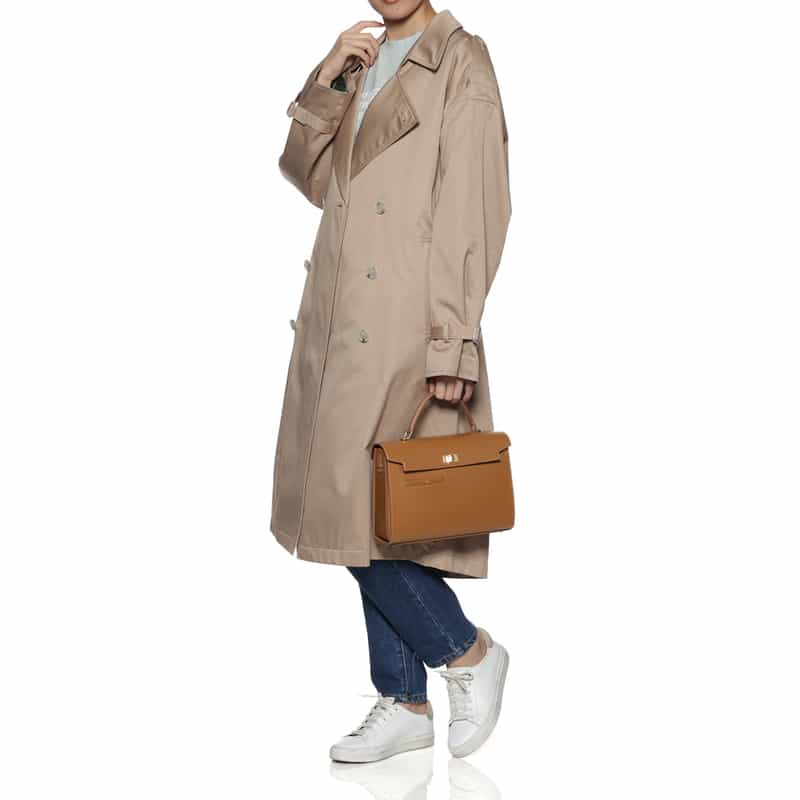 ANYA HINDMARCH ANYA HINDMARCH＜アニヤ ハインドマーチ＞2WAYワンハンドルバッグ"MORTIMER" CAMEL
