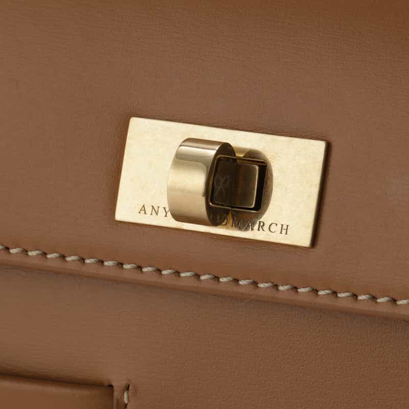 ANYA HINDMARCH ANYA HINDMARCH＜アニヤ ハインドマーチ＞2WAYワンハンドルバッグ"MORTIMER" CAMEL