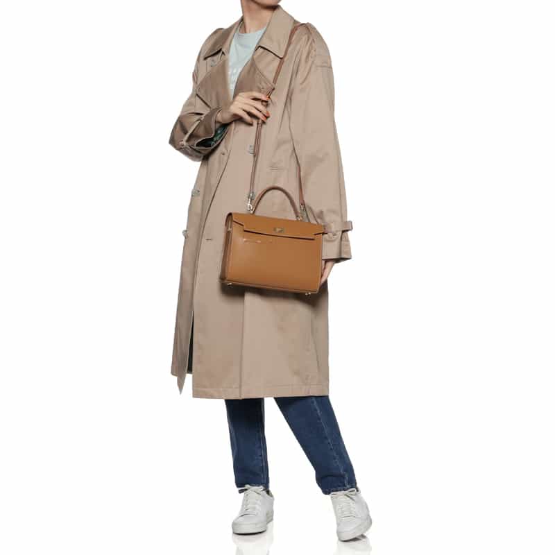 ANYA HINDMARCH ANYA HINDMARCH＜アニヤ ハインドマーチ＞2WAYワンハンドルバッグ"MORTIMER" CAMEL