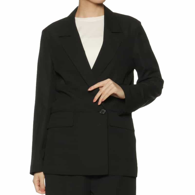 BARNEYS NEW YORK セットアップ ウォッシャブル ジャケット BLACK