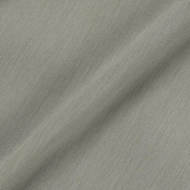 BARNEYS NEW YORK ウォッシャブル シアー素材 ベルテッド ワイドスプレッドカラードレス GRAY