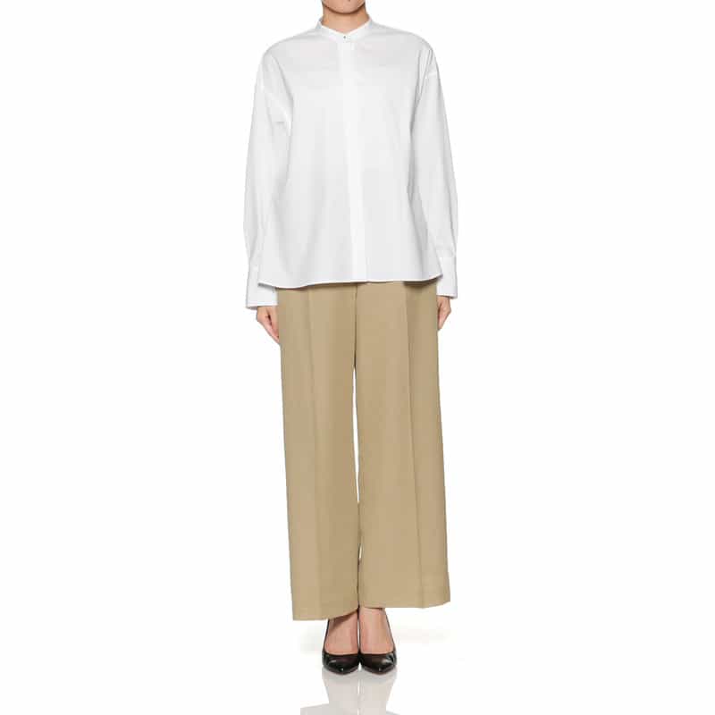 BARNEYS NEW YORK セットアップ ウォッシャブル ワイドパンツ BEIGE