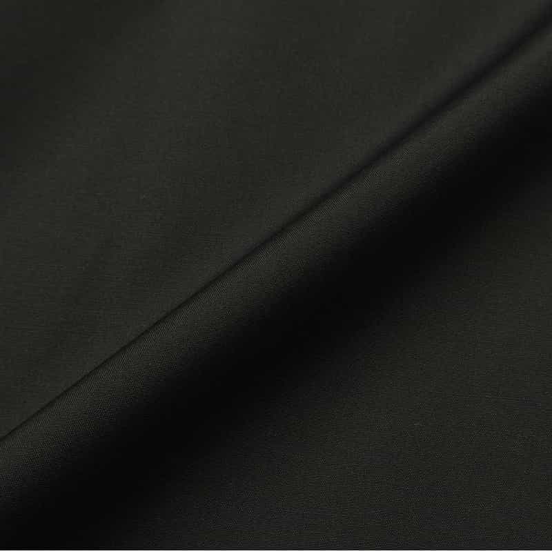 BARNEYS NEW YORK ウォッシャブル バックフレアスタンドカラーシャツ BLACK