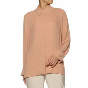 ウォッシャブル シフォンシャツ