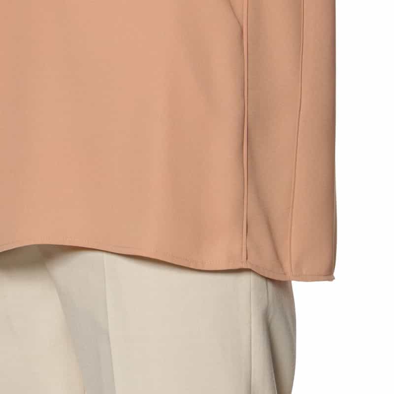 BARNEYS NEW YORK ウォッシャブル シフォンシャツ ORANGE