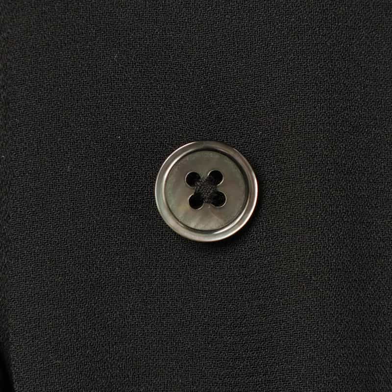 BARNEYS NEW YORK ウォッシャブル シフォンシャツ BLACK