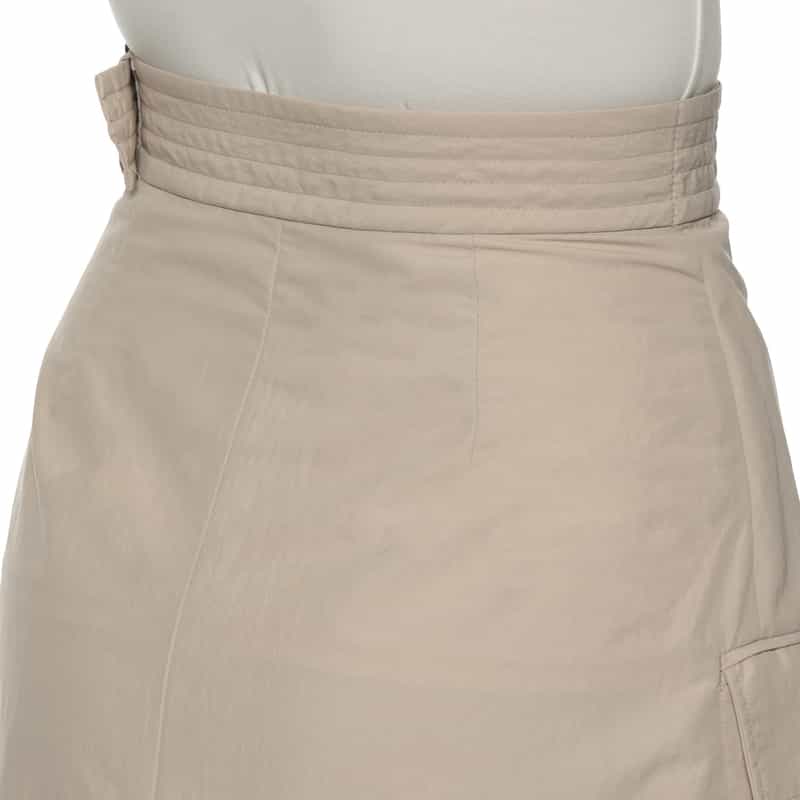 BARNEYS NEW YORK ウォッシャブル ベルテッドラップ風スカート BEIGE