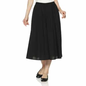 ウォッシャブル ドローストリングガウチョパンツ