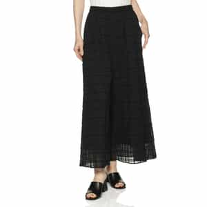 ウォッシャブル レースワイドパンツ