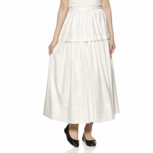 ウォッシャブル 切替ギャザースカート