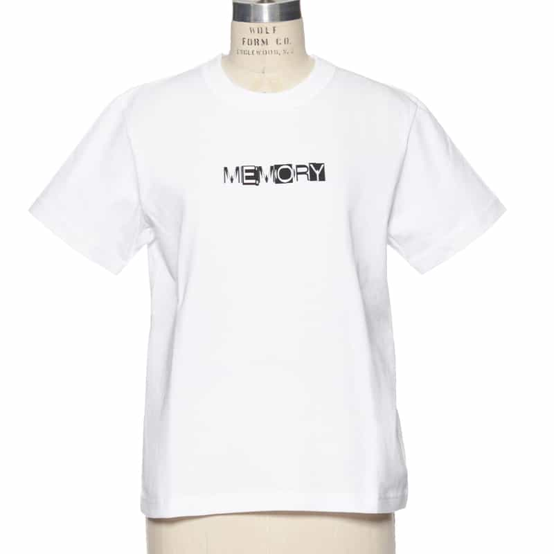 SACAI プリント Tシャツ WHITE