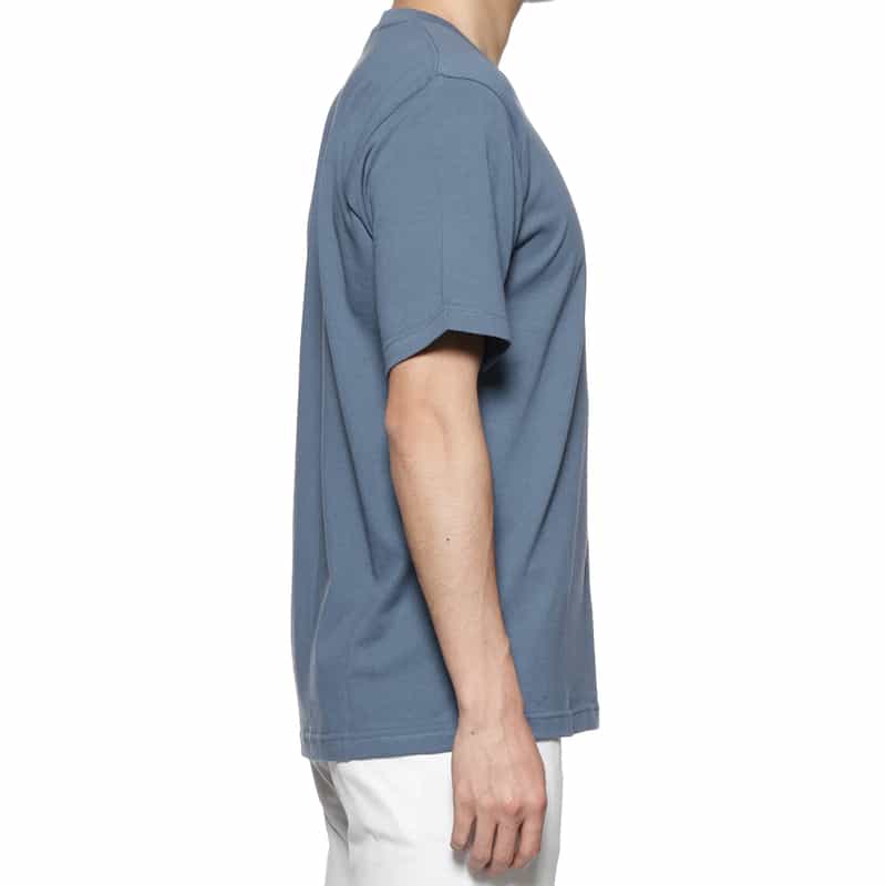 BARNEYS NEW YORK コットンリネン素材Tシャツ BLUE