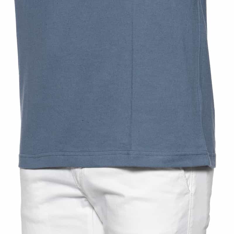 BARNEYS NEW YORK コットンリネン素材Tシャツ BLUE