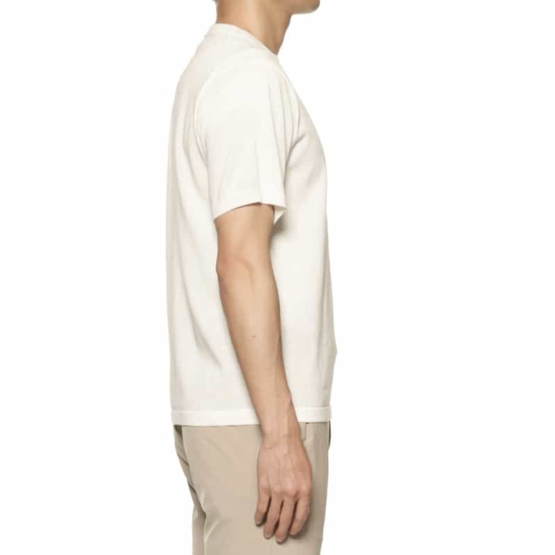 BARNEYS NEW YORK クルーネックニットTシャツ WHITE