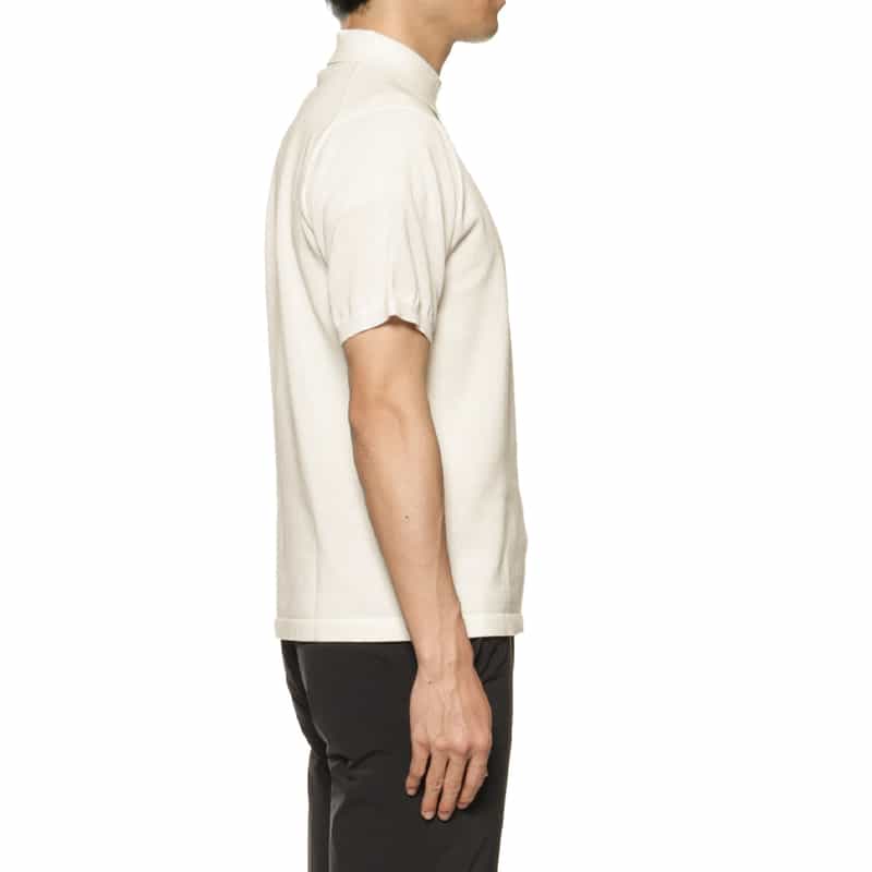 BARNEYS NEW YORK ニットポロシャツ WHITE