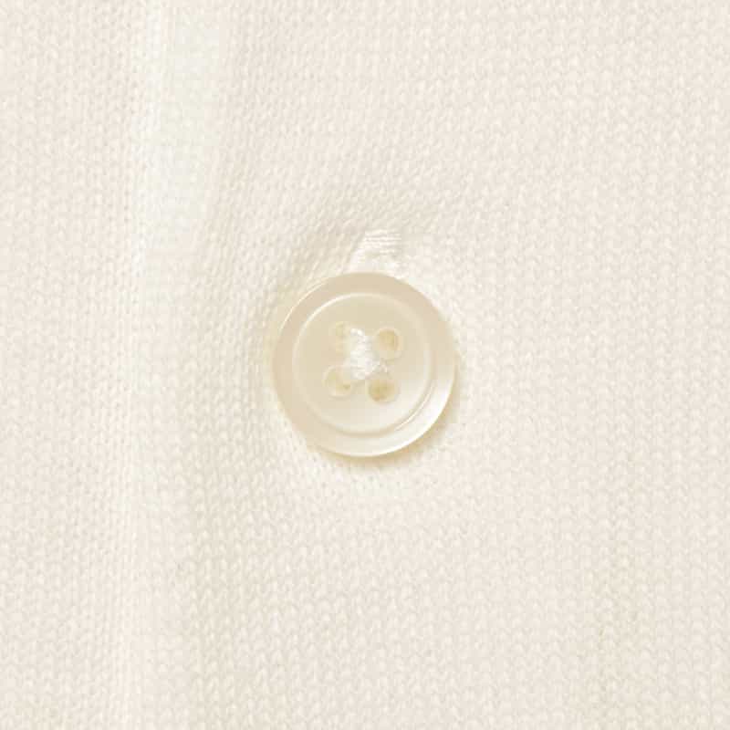 BARNEYS NEW YORK ニットポロシャツ WHITE