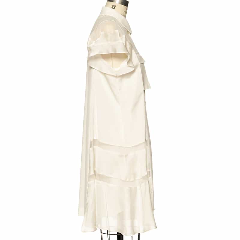 SACAI コンビネーション ドレス （インナードレス付き） WHITE