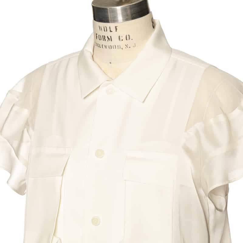 SACAI コンビネーション ドレス （インナードレス付き） WHITE