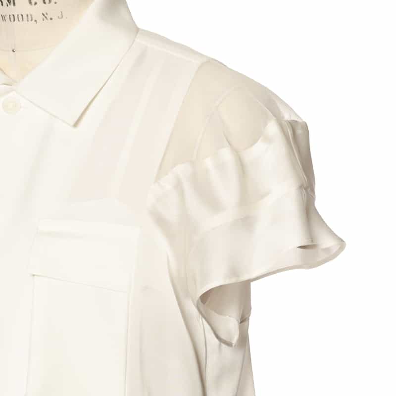 SACAI コンビネーション ドレス （インナードレス付き） WHITE