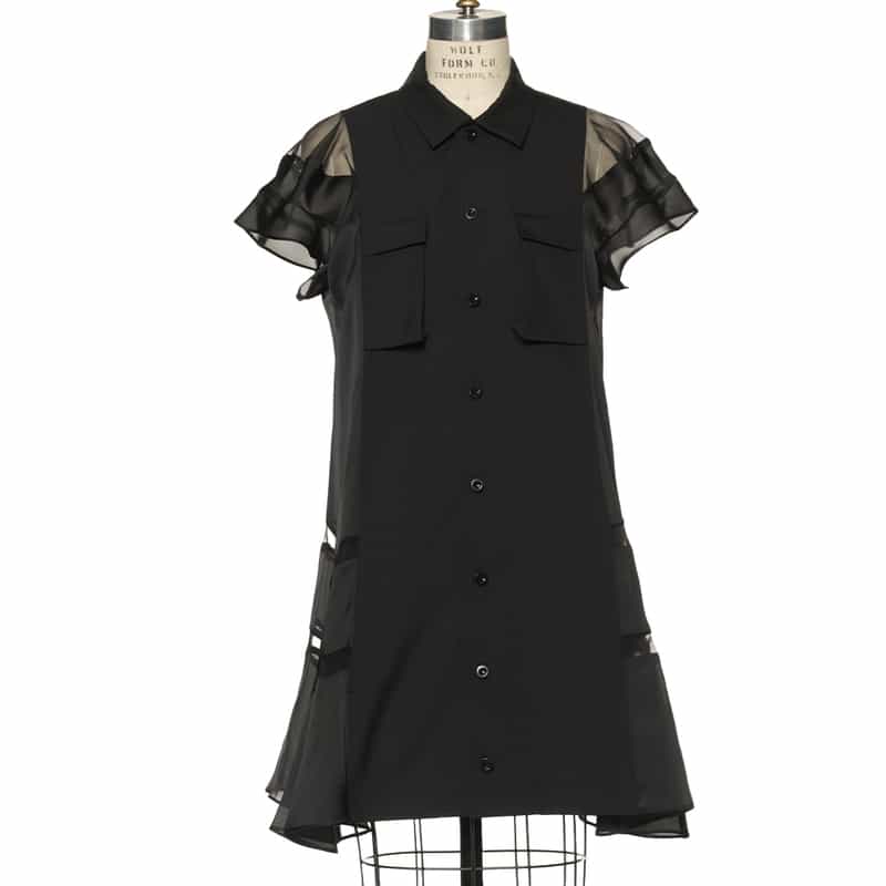 SACAI コンビネーション ドレス （インナードレス付き） BLACK