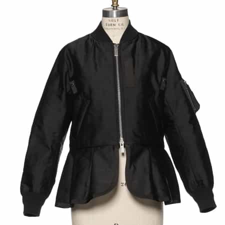 フレアヘム サテンキルティングブルゾン(2240348)|SACAI フレアヘム サテンキルティングブルゾン(2240348)|SACAI