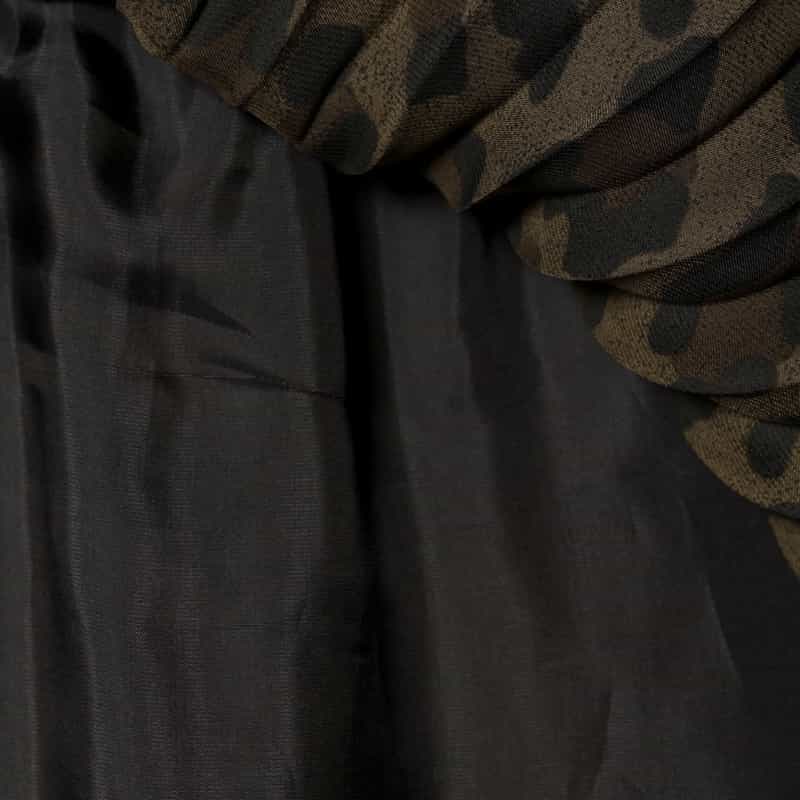 SACAI コンビネーション プリーツドレス BROWN