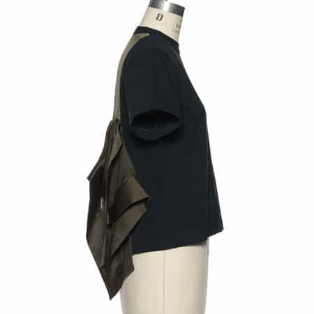 国内発送【sacai】コンビネーション バックフリルヘムカットソー コンビネーション バックフリルヘム カットソー（2240364