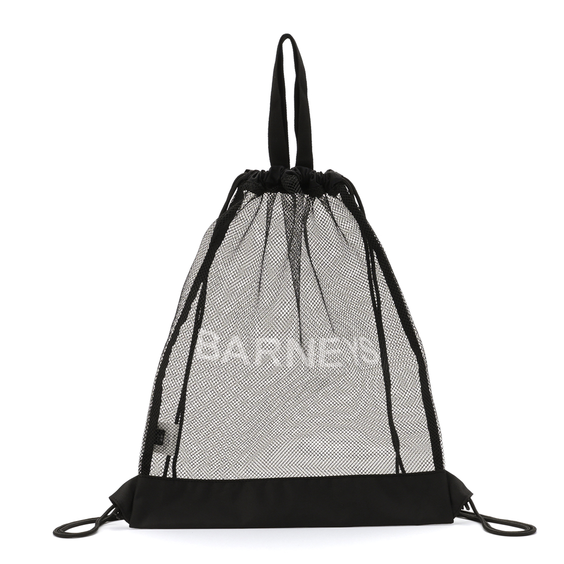 "BARNEYS" ロゴ入り メッシュナップサック