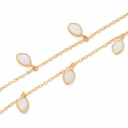 La Soeur ラスール ムーンストーン ネックレスバーニーズ28600円