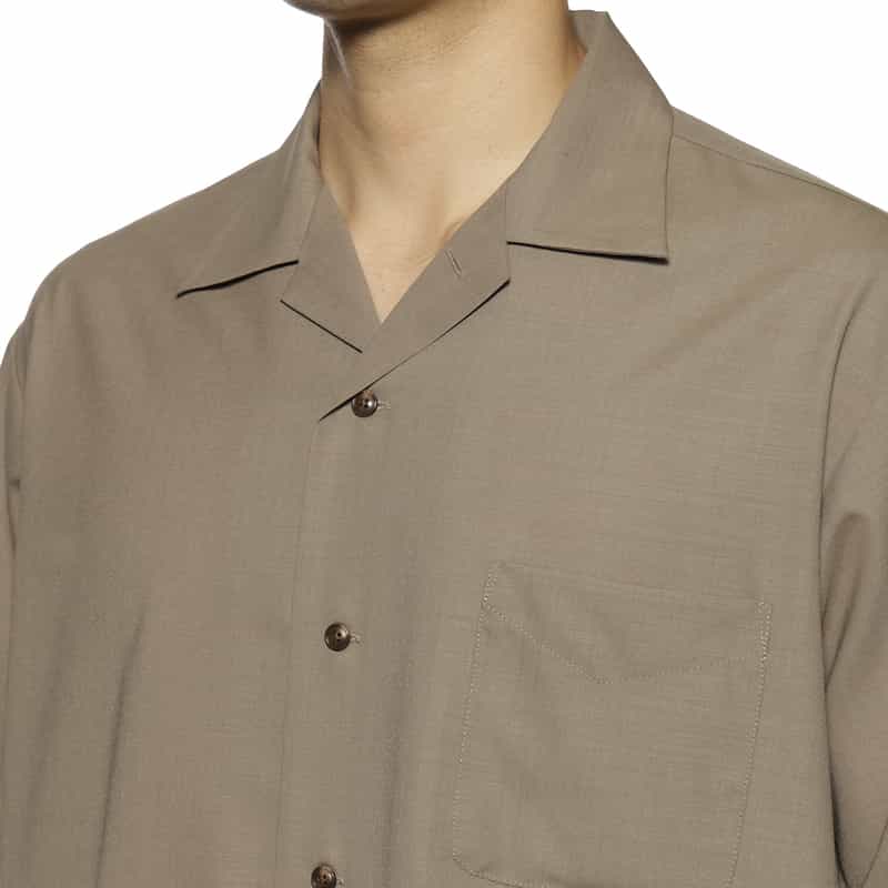 BARNEYS NEW YORK セットアップ オープンカラーシャツ BEIGE