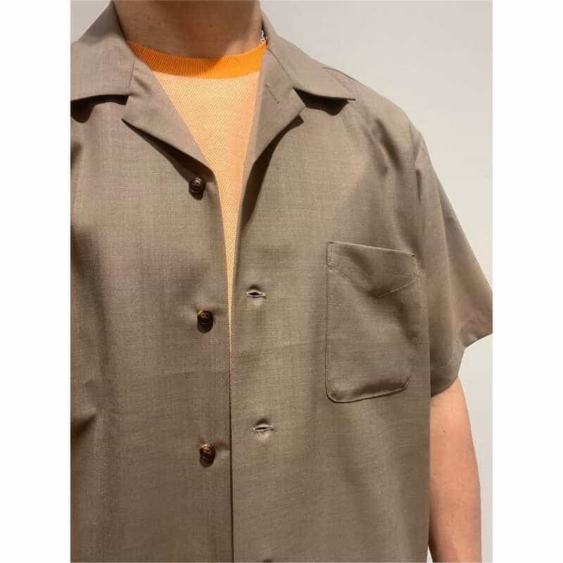 BARNEYS NEW YORK セットアップ オープンカラーシャツ BEIGE