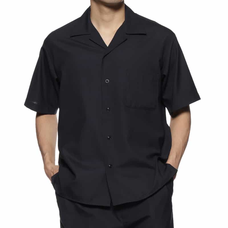 BARNEYS NEW YORK セットアップ オープンカラーシャツ NAVY