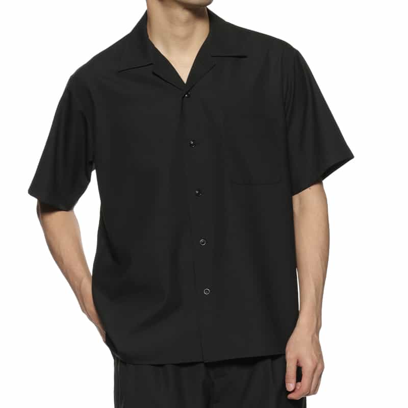 BARNEYS NEW YORK セットアップ オープンカラーシャツ BLACK