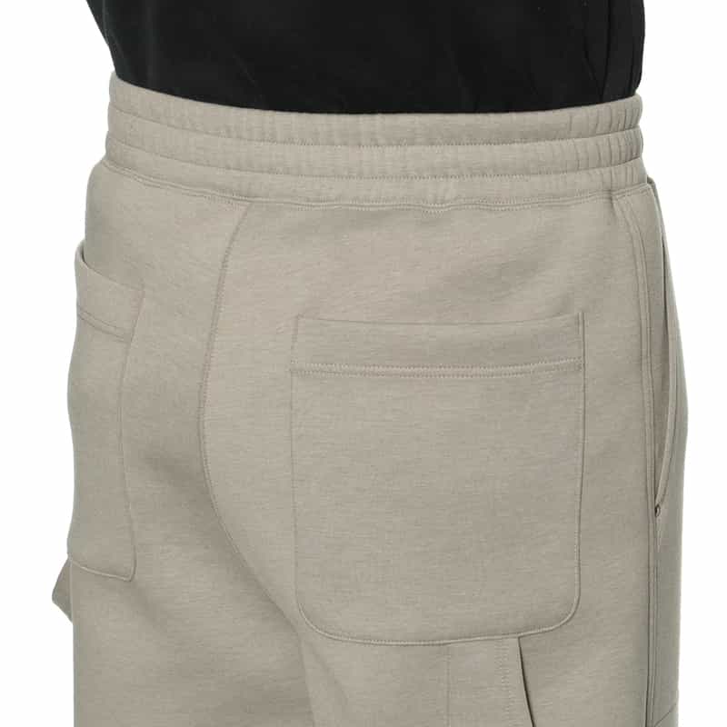 BARNEYS NEW YORK ポンチ素材ダブルニー ドローストリングスウェットパンツ KHAKI