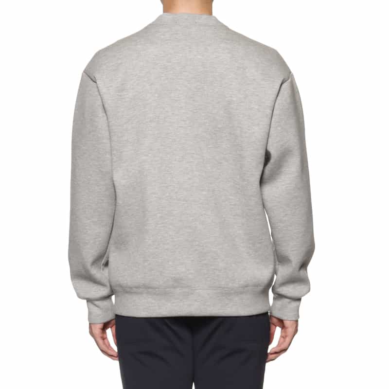 BARNEYS NEW YORK ポンチ素材スウェットカーディガン GRAY
