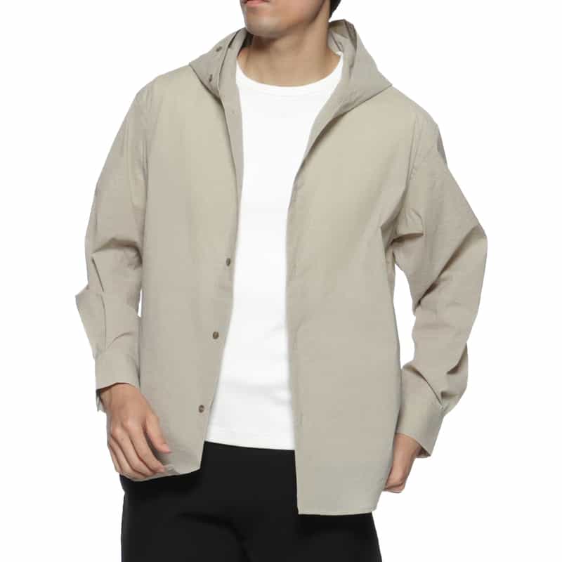 BARNEYS NEW YORK フード付きシャツ BEIGE