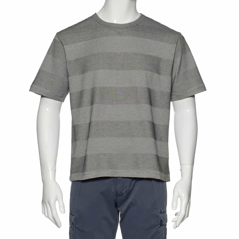 BARNEYS NEW YORK ボーダーTシャツ GRAY