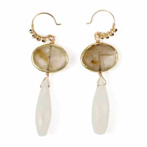 限定ピアス （ホワイトカルセドニー）（2226546）｜LA SOEUR