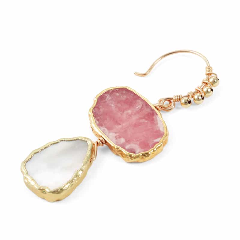 LA SOEUR LA SOEUR＜ラ スール＞バーニーズ　ニューヨーク限定ピアス （インカローズ×シェルパール） NONE(0000)