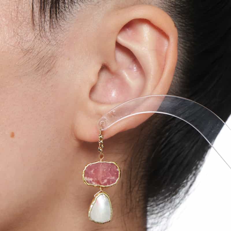 LA SOEUR LA SOEUR＜ラ スール＞バーニーズ　ニューヨーク限定ピアス （インカローズ×シェルパール） NONE(0000)