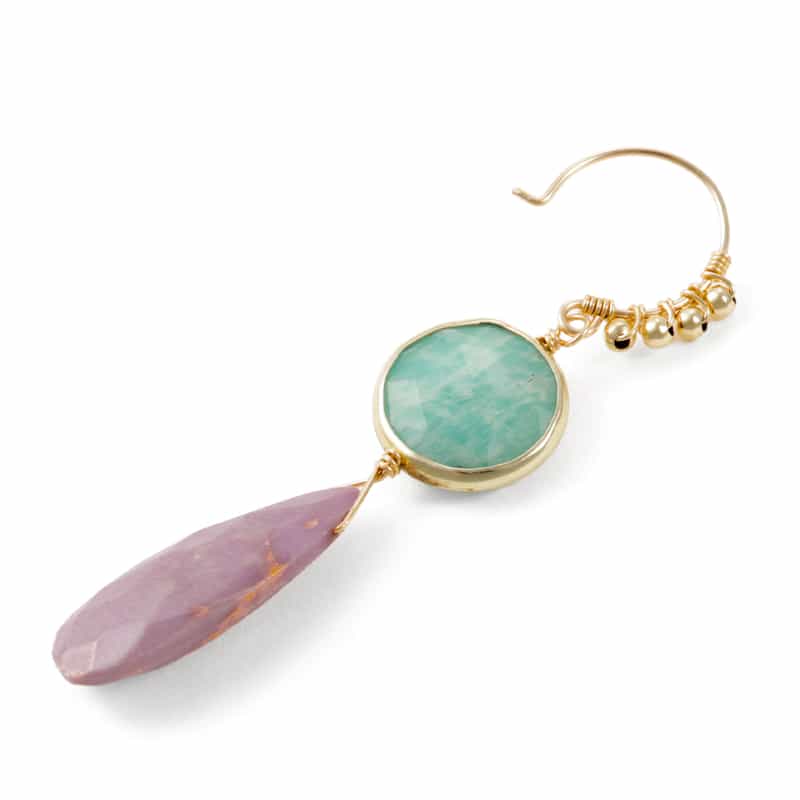 LA SOEUR LA SOEUR＜ラ スール＞バーニーズ　ニューヨーク限定ピアス （アマゾナイト×フォスフォシデライト） NONE(0000)